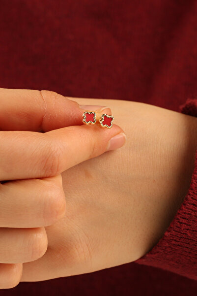 Çgk Çiğdem Gürel Kuyumculuk Yonca Çocuk Altın Küpe