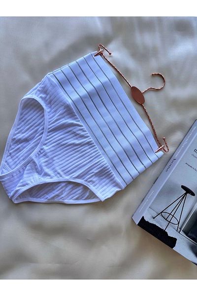 TB Terzi Bey Women's White Corset Panties Set