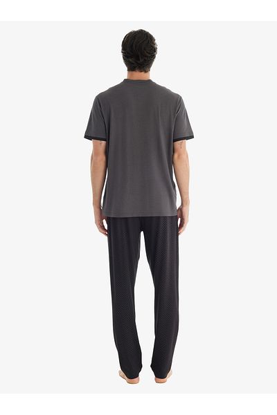 Blackspade Men's 3-Piece Pajama Set 40701 (Anthracite)