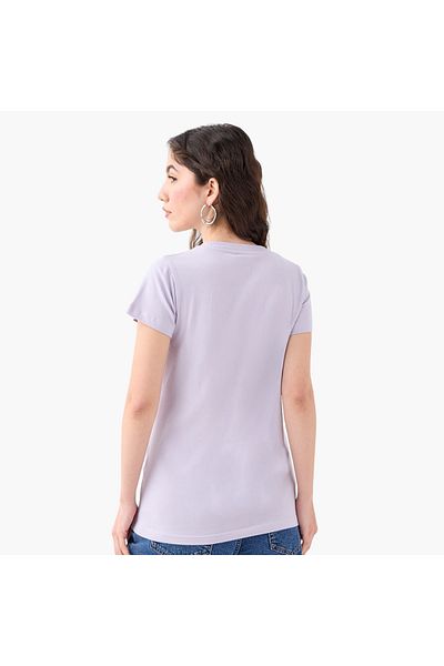 SP Characters Peanuts Print T-shirt With Crew Neck And Short Sleeves