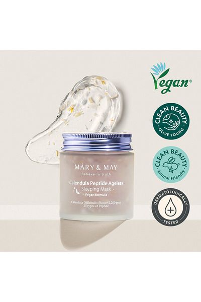 Other Mary&May Calendula Peptide Ageless Sleeping Mask 110 g - Mască de noapte anti-îmbătrânire