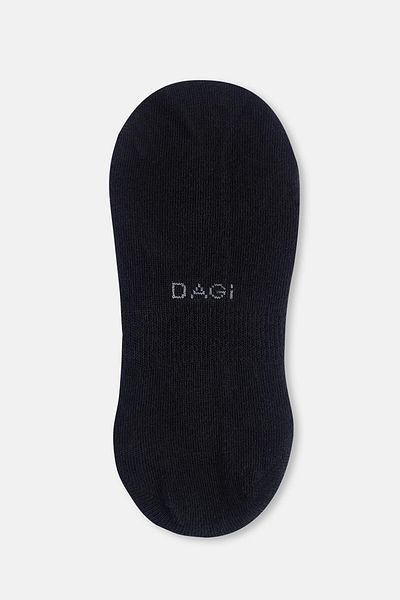 Dagi جوارب غير مرئية للنساء باللون الأسود مكونة من قطعتين