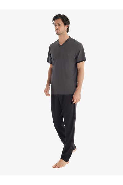 Blackspade Men's 3-Piece Pajama Set 40701 (Anthracite)
