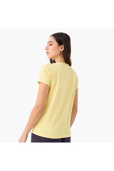 SP Characters Peanuts Print T-shirt With Crew Neck And Short Sleeves