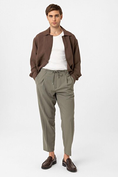 Antioch Khaki Jogger Relaxed Fit Men's Trousers