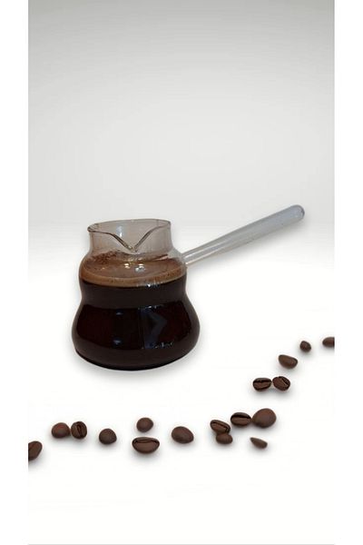 GÖNÜL Borosilicate Glass Turkish Coffee Pot - 400ml