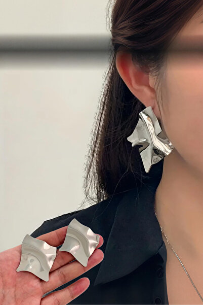 ELMATOLYE المرأة الصلب اللون خمر بلاط أنيق كبير الأقراط مساء اللباس التصميم