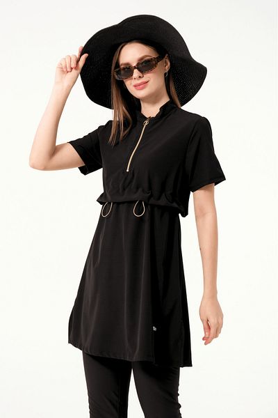 İYİBU Women's Semi-Covered Tights Dress Set (Top Swimsuit, Bottom Swimsuit, Bustier, Bonnet)