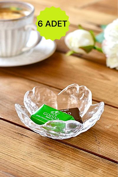Wow Home Mini 6 Pieces Round Glass Sauce Bowl, Jam Bowl, Snack Bowl Presentation Set