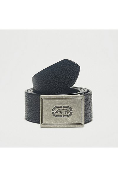 ECKO Textured Leather Belt With Buckle Closure