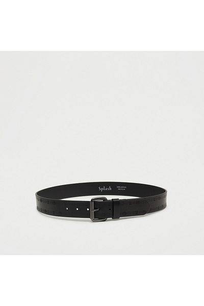 ECKO Unltd Textured Leather Belt With Pin Buckle Closure