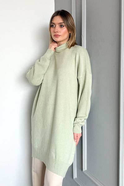 ModaPlaza Women's Turtleneck Knitwear Tunic 7271