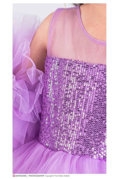 RAPAPA Girl's Sequined Tutu 1616 $Lila Birthday & Wedding Dress