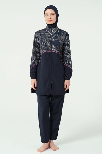 ALFASA Ολόσωμο μαγιό με τρίχες 25267-25 - Navy Blue