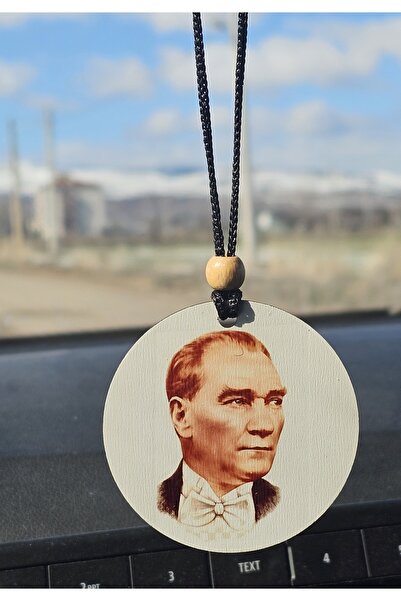 hebmeyy Araba araç dikiz aynası süsü iki taraflı atatürk resmi