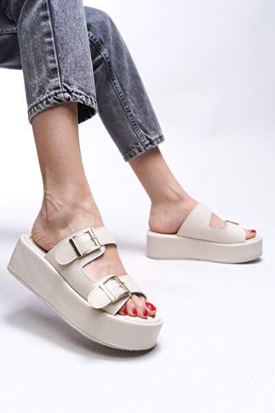 Riccon Cindreih Women's Slippers 0012370   Beige Skin