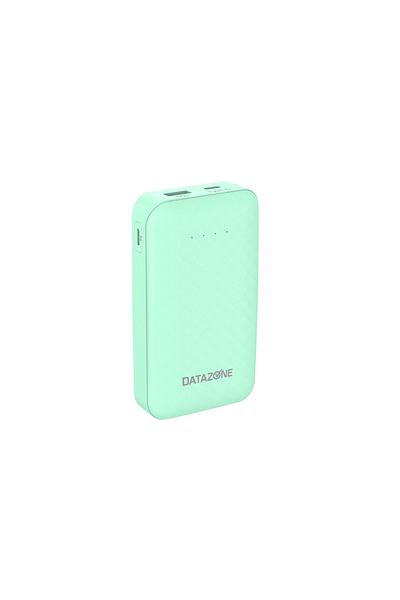 Datazone Mini Power Bank 10000mAh Portable  with Dual USB, Fast Charging, and Advanced Protection, Green