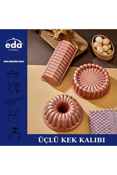 Eda Set of Three Asian Cupcake Molds