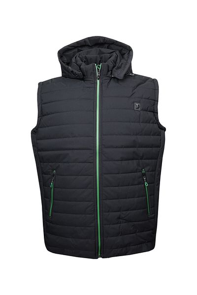 tambattal Plus Size Padded Black Sports Vest No Tech