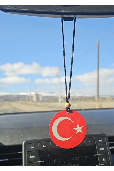 hebmeyy Araba araç süsü  dikiz aynası süsü iki taraflı Türk bayrağı