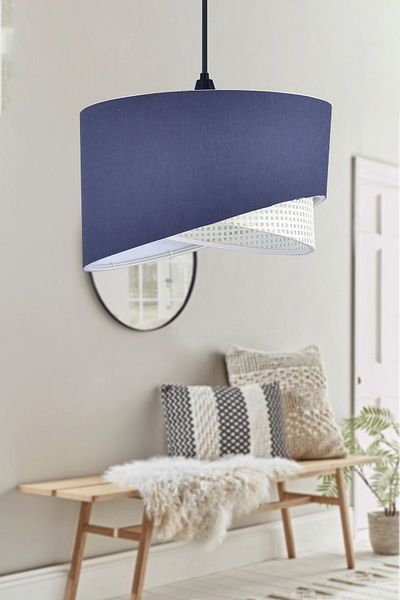 Emg DesiGn Ellipse 2 Tier Fabric Cake Chandelier Children's Room Bedroom Living Room Kitchen Hall