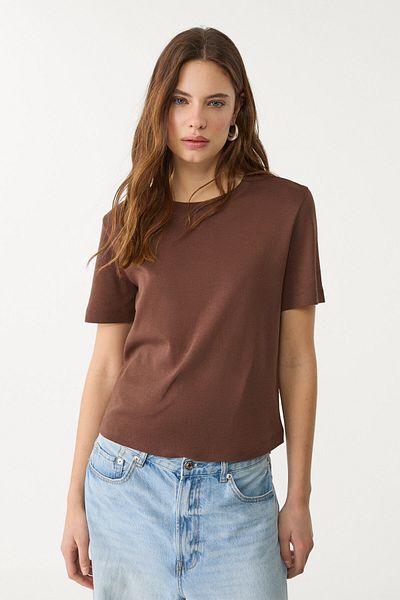 Stradivarius Basic heavy weight regular fit T-shirt