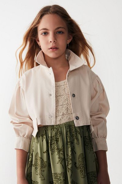 HAUSEkids 8-14 Years Pavlova Mira Girl's Design Jacket - Cream