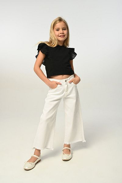 HAUSEkids 3-8 Years Old Fisto Borçka Girl's Trousers Set - black