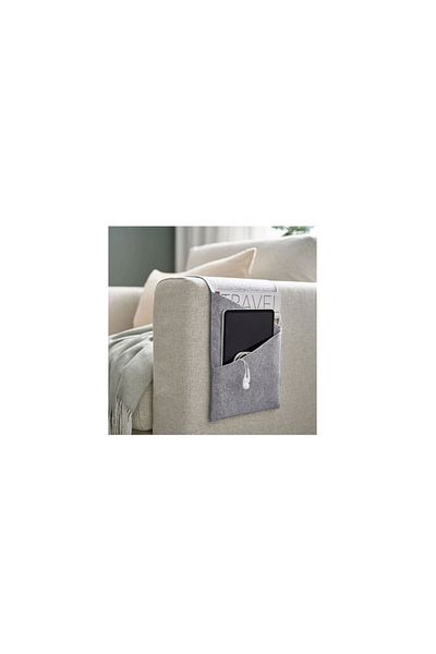IKEA Silang Gray-Felt Pocket for Armrest 25X95Cm