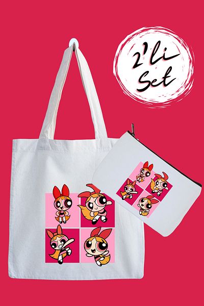 designedfy Blossom Printed Cloth Bag and Pen Holder 2-Piece Advantage Set