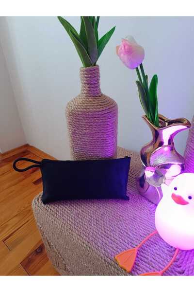 Boom town Siyah Makyaj Çantası ipli Kalemlik Punch Uygun