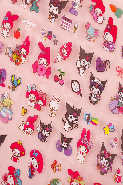 Bold Grup Σετ αυτοκόλλητων Sanrio Characters - 400 τεμάχια - Bullet Journal, Agenda, Journal, Scrapbook Sticker