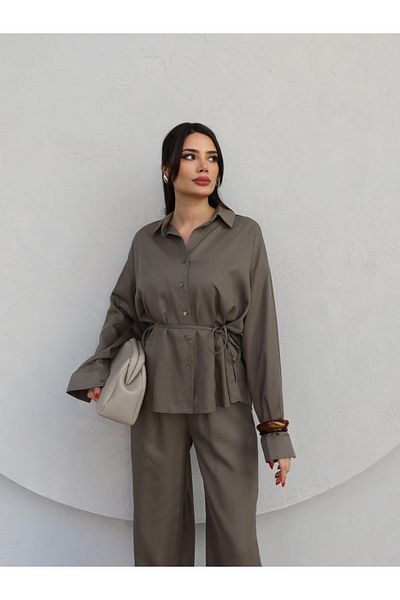 ESRAHELVACI Fabric Set with Tie Waist