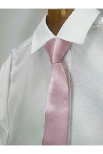 GallanD Tie 9-10 Years Old Children's Plain Satin Tied Unisex Special Day Birthday Wedding Satin Tie