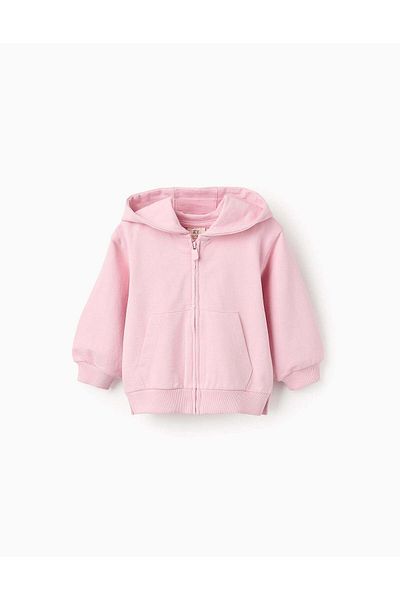 Ziddy Hooded Jacket for Baby Girls, Pink