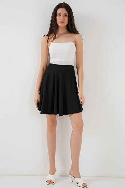 Bigdart 1885-ös kiszélesedő miniszoknya - fekete