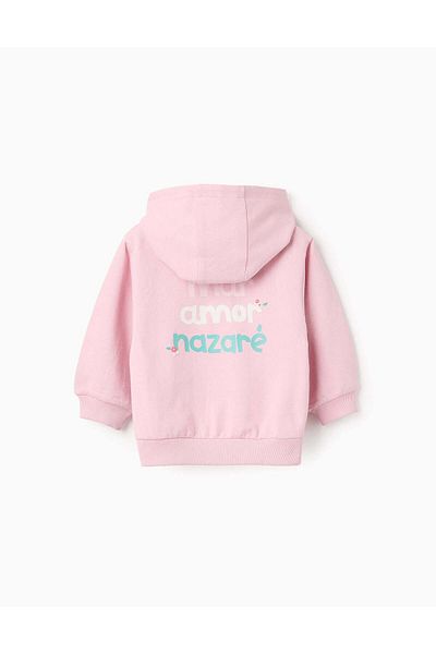 Ziddy Hooded Jacket for Baby Girls, Pink