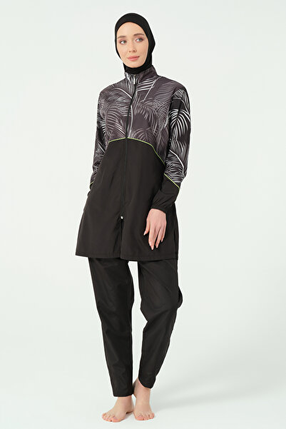 ALFASA Hijab Swimsuit with Bristle Piping Decoration