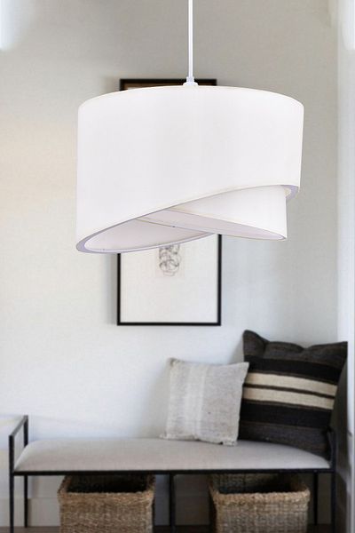 Emg DesiGn Ellipse 2 Tier Fabric Cake Chandelier Children's Room Bedroom Living Room Kitchen Hall