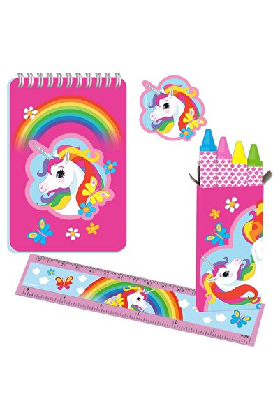 Party Centre مجموعة هدايا قرطاسية يونيكورن، 20 قطعة