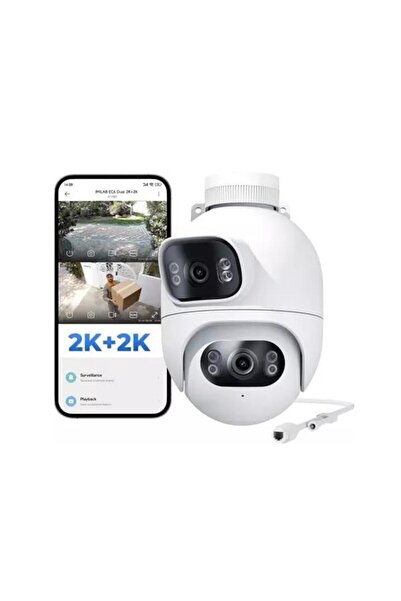 Imilab EC6 Dual 2K+2K Çift Lensli 360 Dış Mekan Güvenlik Camerası