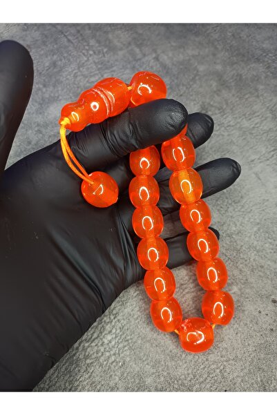 Mos Tespih Mascot High End Orange Powder Amber Rosary