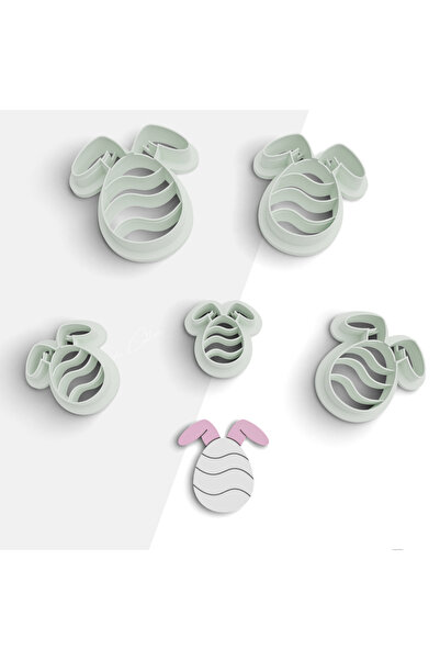 flament aşk قالب قطع بوليمر كلاي على شكل بيضة مع آذان، قالب لب السكر، قالب ال...