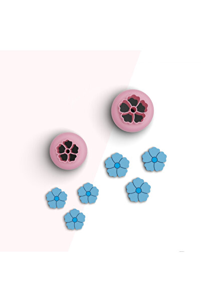 flament aşk زهرة الكتان الصغيرة - قطع طين البوليمر، قوالب المجوهرات والزهور، قالب السيراميك رقم: 217