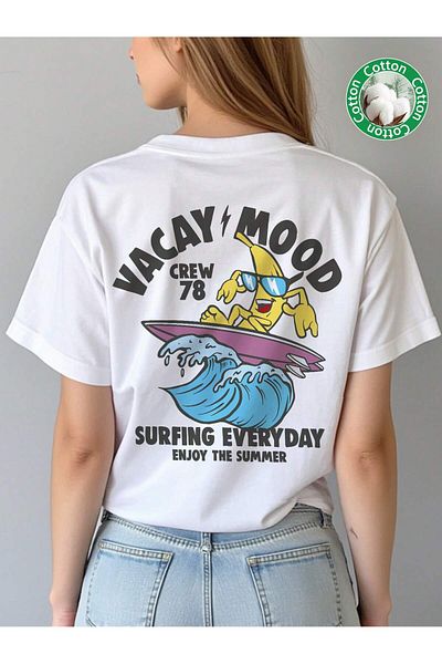 uyguntarz Unisex tričko Vacay Mood s potištěným designem