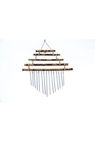 PERİBOİA Periboia Bamboo 5 Tier Metal Bell Model 1