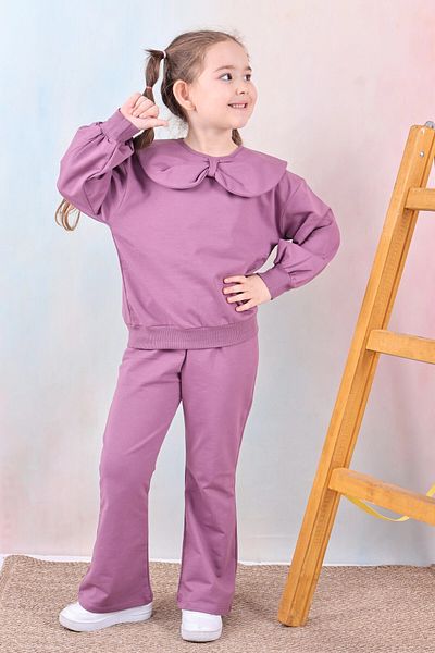 My Hanne Girl's Suit with Bow Collar 50651