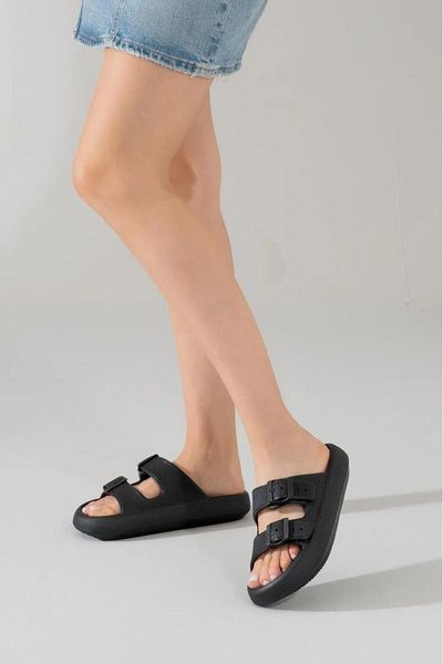 CARLA VERDE Carlaverde Anna Unisex - Μαλακή και αντιολισθητική σόλα με διπλό λουράκι για παραλία και παντόφλες πισίνας
