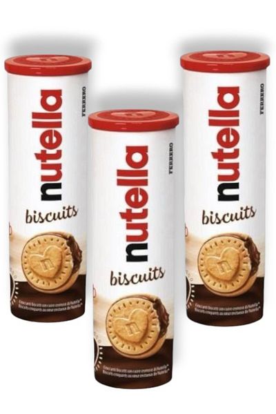 Nutella Biscuit Biscuits with Hazelnut Cream Filling 166 Gr 3-Pack