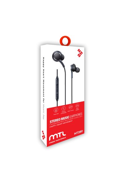 MTL 3.5 MM Jack Girişli AKG Görünümlü Stereo Kulak İçi Silikonlu Kablolu Kula...